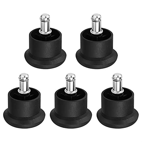 NC 5pcs PU Silla Caster Wheels Silla Wheels Stopper Fixed Casters Office Silla Pie Foot Glides Convertir Silla de Oficina giratoria con Ruedas Pads De Muebles Antideslizantes