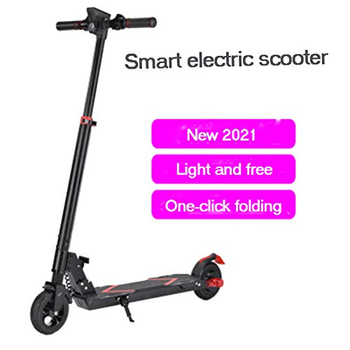 NCBH Scooter electrico Scooter eléctrico Plegable,250W Motor de 6.5 Pulgadas Velocidad Máxima 25km/h Scooter Adulto con Control de 3 velocidades y Control de App (con Bolsa de Brazo Deportivo),4a