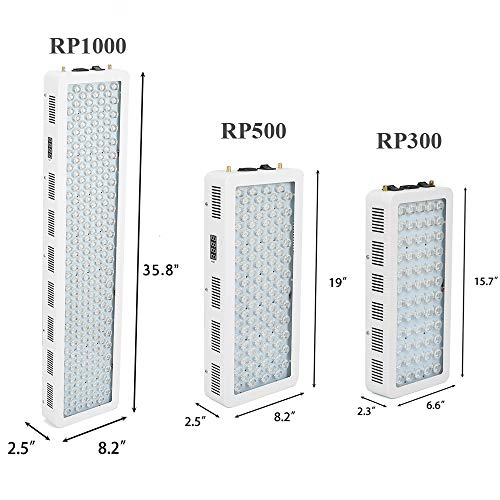 NCCTRW 300w 500w 1000w Lámpara De Terapia De Luz Roja Roja 660nm E Infrarrojo Cercano 850nm, Terapia De Luz Led De Cuerpo Completo para El Alivio De La Piel Y El Dolor,300W