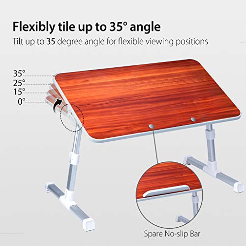 Neetto Mesa de Cama para Portátil Ajustable, Mesa Ordenador Plegable Bandeja de Sofá, Escritorio Portátil, Atril para sofá y Soporte de Suelo de Lectura para niños - Minitable