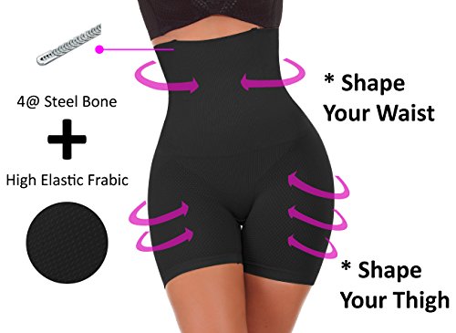 Ningmi Braga Reductora Mujer Faja Moldeadora Efecto Vientre Cintura Alta Body Reductor Shapewear