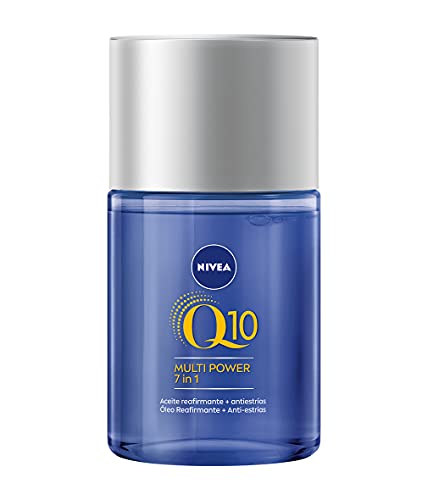 NIVEA Q10 Multi Power 7in1 Aceite Reafirmante + Antiestrías (1 x 100 ml), reafirmante corporal para reducir estrías y conseguir un tono de piel uniforme