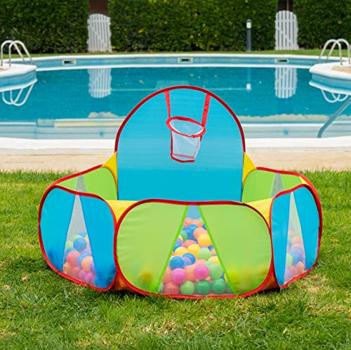 NUBUNI Piscina de Bolas : Piscina Infantil : Piscina Bolas para Parque Infantil : Piscina Bolas Bebe : Parque de Bolas : Mini Canasta Baloncesto Habitación A