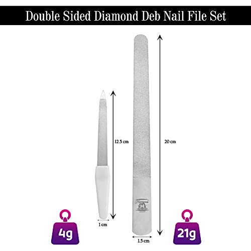 Nuevo Mejor Calidad Deb De Diamante Lima Para Uñas & Footdresser - Doble Cara diamante Sellador - Podología Cuidado de pies Instrumentos - 20 cm - Garantía De Por Vida