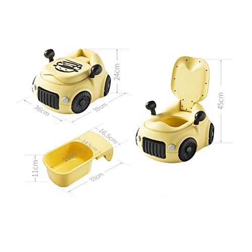 NXYJD ETZBQXLMT Aseo bebé Interior Portable del bebé cómodo Asiento de esfínteres Historieta del Coche de bebé for IR al baño WC multifunción Infantil (Color : A)