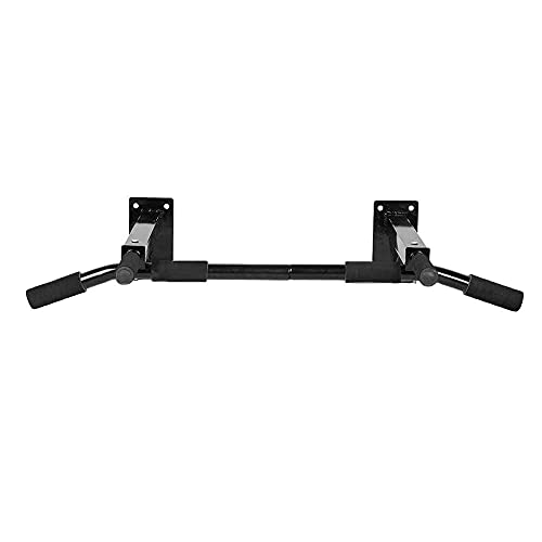 OcioDual Barra de Dominadas de Pared Elevación Pull Up Flexiones Dorsales hasta 350Kg Negra Gym Gimnasio para Hogar Casa Fija