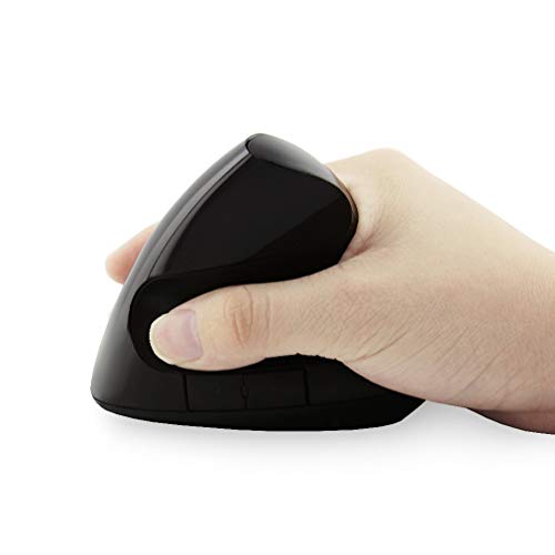 OENLY Ratón ergonómico con Cable Vertical, Mouse óptico USB para computadora Ratón óptico de Alta precisión 1600 dpi 5 Botones para Computadora,Reduce el Dolor de Brazo en la Mano