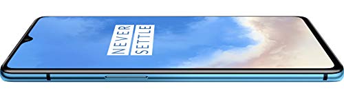 OnePlus 7T Smartphone , 8 GB RAM + 128 GB Speicher | Triple Kamera + Front-Kamera | Warp Charge 30 , Glacier Blue