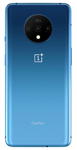 OnePlus 7T Smartphone , 8 GB RAM + 128 GB Speicher | Triple Kamera + Front-Kamera | Warp Charge 30 , Glacier Blue