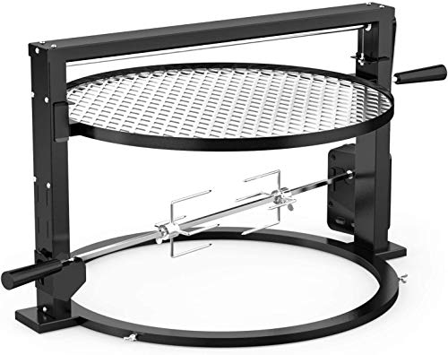 Onlyfire Santa Maria Style Grill Sistema de asador Accesorio de Rejilla de cocción Ajustable para Weber 55cm Hervidor de Agua Parrillas Patio Trasero