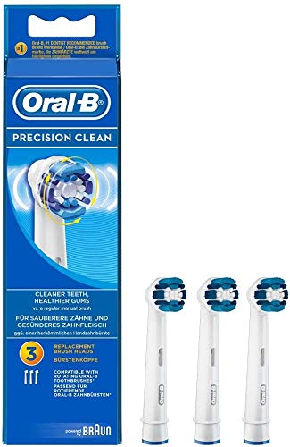 Oral-B Precision Clean Cabezales de Recambio, Pack de 3 Recambios Originales para Cepillos de Dientes Eléctricos