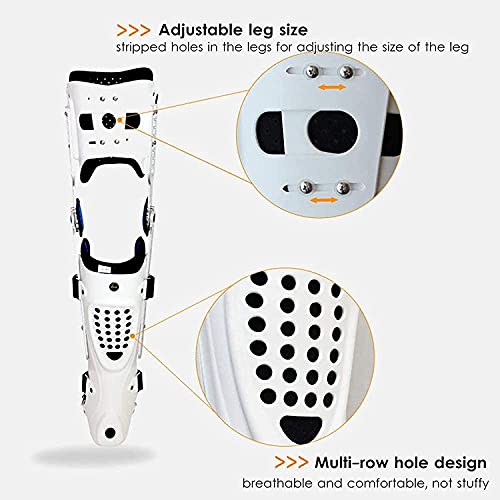 Ortesis de rodilla Soporte Estabilizador de la articulación,protector completamente ajustable Becerro Tokle Pie fijo Soporte fijo Pierna izquierda Lateral lateral y derecho Medial for dolor de artriti