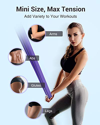 Oudort Bandas Elásticas Musculacion, Set de 4 1.8M Bandas de Resistencia Fitness sin Látex con Anclaje Puerta para Hombre, Mujer, Ejercicios de Musculares, Glúteos, Piernas, Fémur y Yoga en Casa y Gym