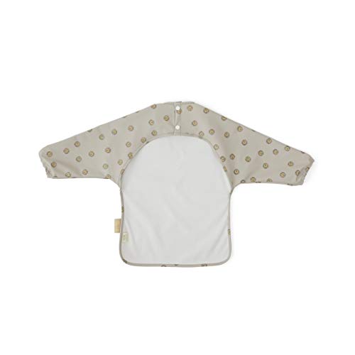 OYOY Mini Cape Bib Lion – Babero para bebé niña y niño con mangas lavable divertido estampado de leones – 100% poliuretano – 45 x 32 cm