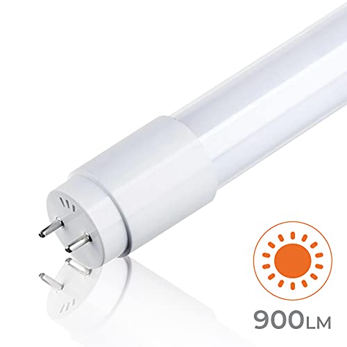 Pack 5x Tubo LED 60 cm, 9W, Color Blanco Frio (6500K). Cebador LED Incluido. T8 Standard, 900 Lumenes.