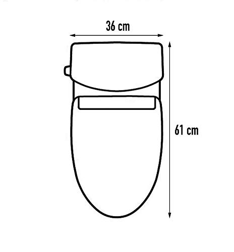 Pack WC de Inodoro compacto adosado a la pared con salida dual y sistema rimless Roma