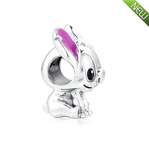 PANDOCCI 2020 regalo del día de la madre Lilo y Stitch Bead 925 plata DIY se adapta a pulseras originales Pandora encanto joyería de moda