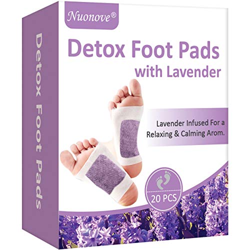 Parches Detox para Pies, Parches para Pies, 100% Naturales Parches Para Los Pies Cuidado del Pie Lavanda, Parches Pies Desintoxicacion, Eliminan Toxinas Cuerpo Mejoran Sueño,20 pzs