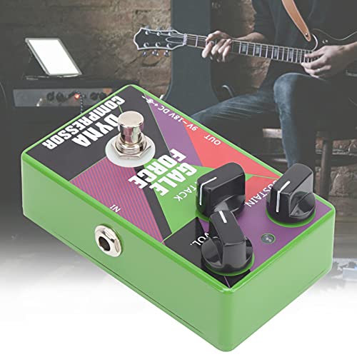 Pedal de compresor dinámico, pedal de compresor Mini procesador de efectos True Bypass Efecto de compresión de unidad de bloque único para guitarra eléctrica