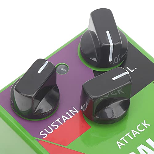 Pedal de compresor dinámico, pedal de compresor Mini procesador de efectos True Bypass Efecto de compresión de unidad de bloque único para guitarra eléctrica