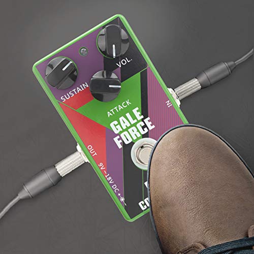 Pedal de compresor dinámico, pedal de compresor Mini procesador de efectos True Bypass Efecto de compresión de unidad de bloque único para guitarra eléctrica