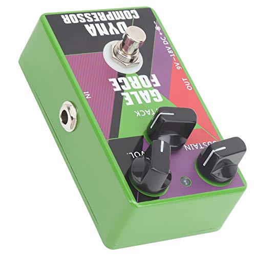 Pedal de compresor dinámico, pedal de compresor Mini procesador de efectos True Bypass Efecto de compresión de unidad de bloque único para guitarra eléctrica