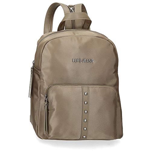 Pepe Jeans 7072023, Bolso Mochila Mujeres, Beige, Media