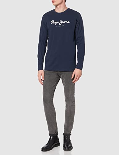 Pepe Jeans Eggo Long PM501321 Top de Manga Larga, Azul (Navy 595), Medium para Hombre