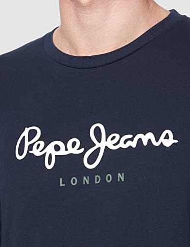 Pepe Jeans Eggo Long PM501321 Top de Manga Larga, Azul (Navy 595), Medium para Hombre