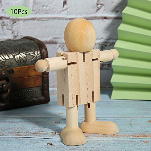 Personas de Madera respetuosas con el Medio Ambiente Figuras Figuras de Madera articuladas Fotografía Prop Animación para Artistas Modelo Aumentar la Capacidad operativa