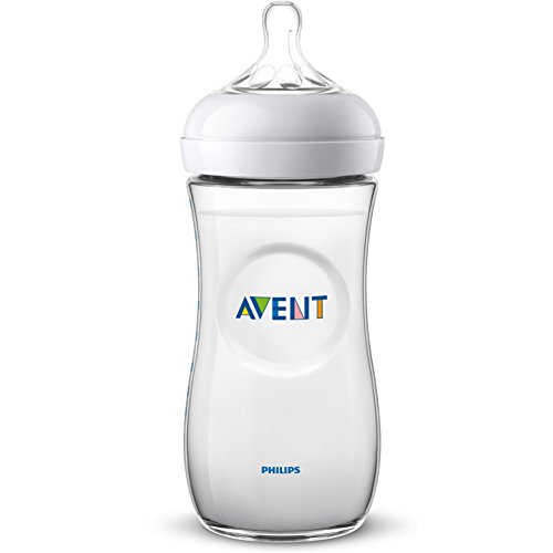 Philips Avent SCF036/27 - Biberón natural de 330 ml, Pack de 2 biberones, transparente