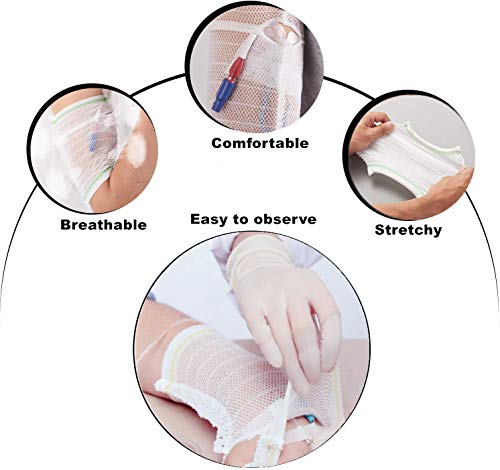 PICC Line Cover Sleeve - Arm Nursing PICC Shield Catheter Protector for Toddler Age 1-2, Elastic Net, Ultra-Soft, Breathable, Comfortable(S)