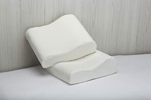 Pikolin Home - Almohada viscoelástica ergonómica de viaje para mejorar el apoyo cervical en color natural de firmeza baja