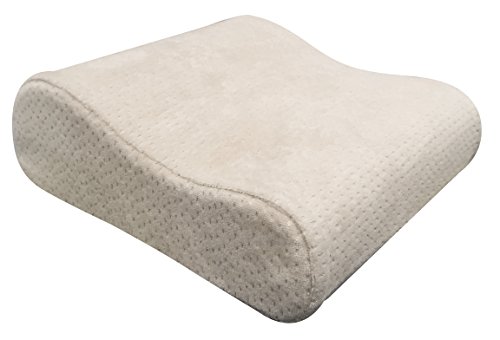 Pikolin Home - Almohada viscoelástica ergonómica de viaje para mejorar el apoyo cervical en color natural de firmeza baja