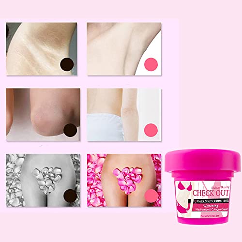 Pit Brightening Collagen Mousse, 50g Crema Para Axilas - Crema Para Iluminar Eficazmente, Crema Para Manchas Oscuras Para Axilas, Codos, Rodillas, Parte Interna Del Muslo Y Partes íntimas