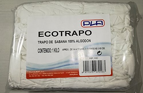 Pla Albert Trapo de Sabana de Limpieza 100% algodón ECOTRAPO 1 kg