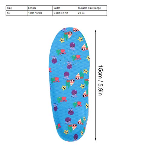 Plantilla ortopédica para niños, plantilla ortopédica, cómoda de usar, cómoda para correr para niños para caminar (XS)