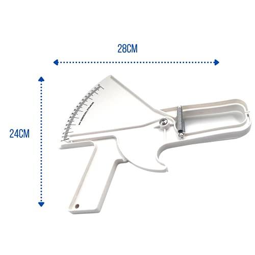 Plicometro Profesional y Cinta Metrica Corporal Antropometrica Medidor de Grasa Ideal para Calcular Indice de Masa y Porcentaje de Grasa o BodyFat