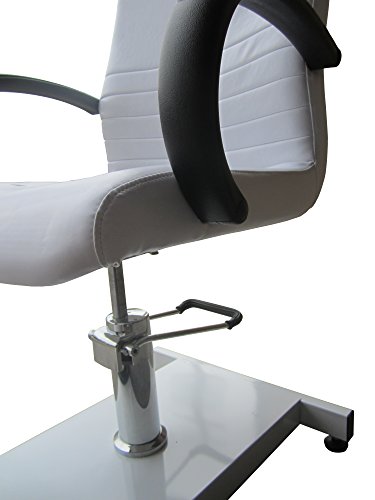 Polironeshop Olimpia - Silla podológica para pedicura con bandeja (blanco)