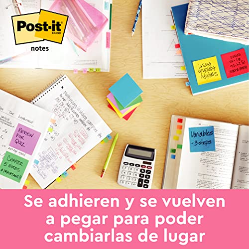 Post-It R-330-Nr - Notas Adhesivas, 6 Unidades, Multicolor (Arcoiris de Neón)