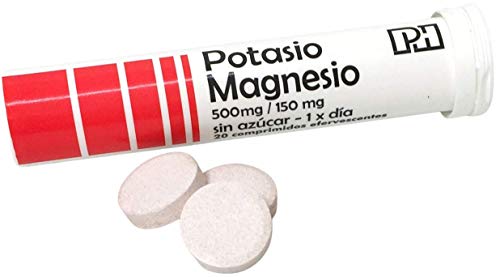 POTASIO MAGNESIO PH 500 mg/150 mg para disminuir el cansancio y mejorar el rendimiento físico