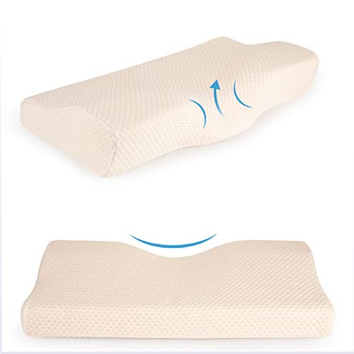 PPBB Almohada de Espuma viscoelástica para Ayudar a Dormir Almohada Cervical Cervical Especial para Estudiantes con Memoria Cama ergonómica para Personas Que Duermen de Lado y de Espaldas