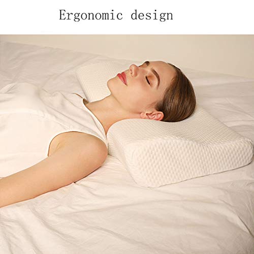 PPBB Almohada de Espuma viscoelástica para Ayudar a Dormir Almohada Cervical Cervical Especial para Estudiantes con Memoria Cama ergonómica para Personas Que Duermen de Lado y de Espaldas