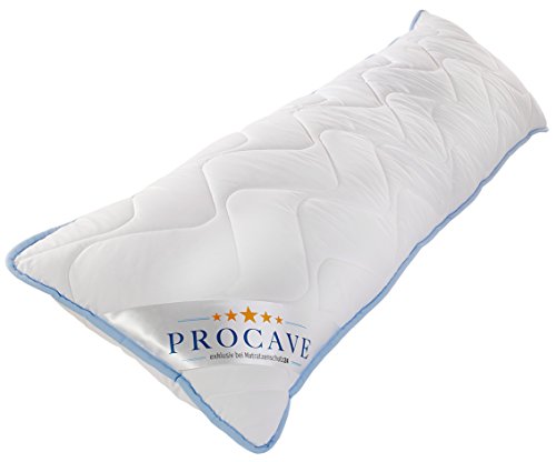 PROCAVE Almohada Lateral, Funda TopCool, Cojín Transpirable de Lactancia o para Embarazo. 40x145 cm, Made in Germany