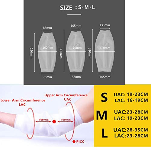 Protector de línea PICC impermeable para ducha, brazo medio albow Cast Cover para niños adultos, (peso: 40-95 kg).