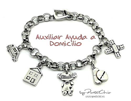 Pulsera AUXILIAR DE AYUDA EN DOMICILIO (Temática Profesiones)