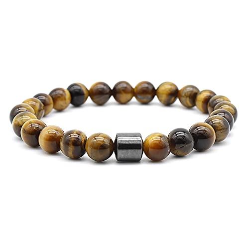 Pulsera De Obsidiana Negra Antiinflamatoria De 5 Piezas, Pulsera De Terapia Magnética Ajustable, Pulsera Unisex De Cuerda Curativa De Buda Con Cuentas