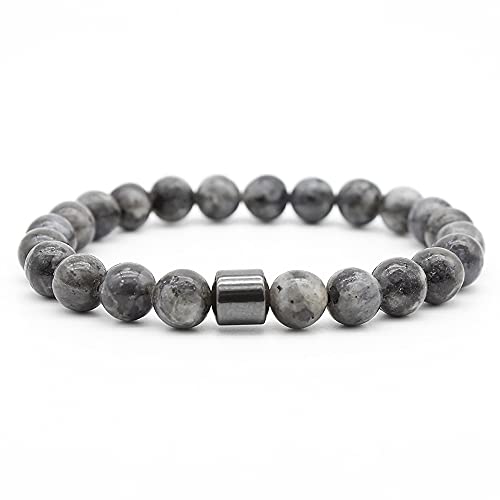 Pulsera De Obsidiana Negra Antiinflamatoria De 5 Piezas, Pulsera De Terapia Magnética Ajustable, Pulsera Unisex De Cuerda Curativa De Buda Con Cuentas