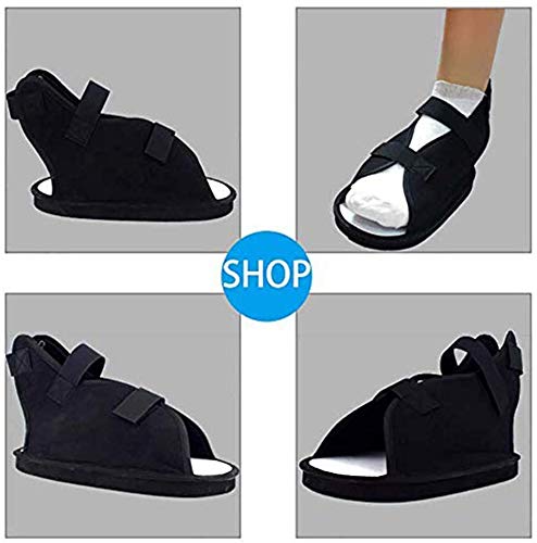 QAZXCV Zapato Postoperatorio, Cirugía Zapato De Punta Abierta Fractura De Pie Zapato Médico Quirúrgico Ajustable para Caminar Bota Moldeada Sandalia Ortopédica,XL