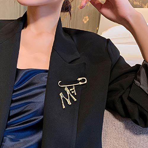 QLSN Broche Pin Mujeres Accesorios Estilo Niñas Joyas Brooch Broche para Mujer con Cuello Alzado Y Hebilla Accesorios Antideslizantes para Traje